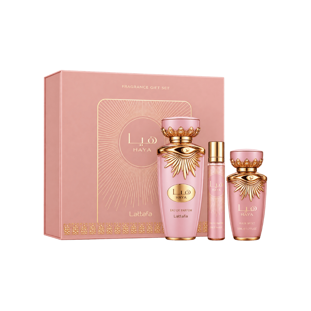 Lattafa Haya 3-Piece Gift Set for Women
