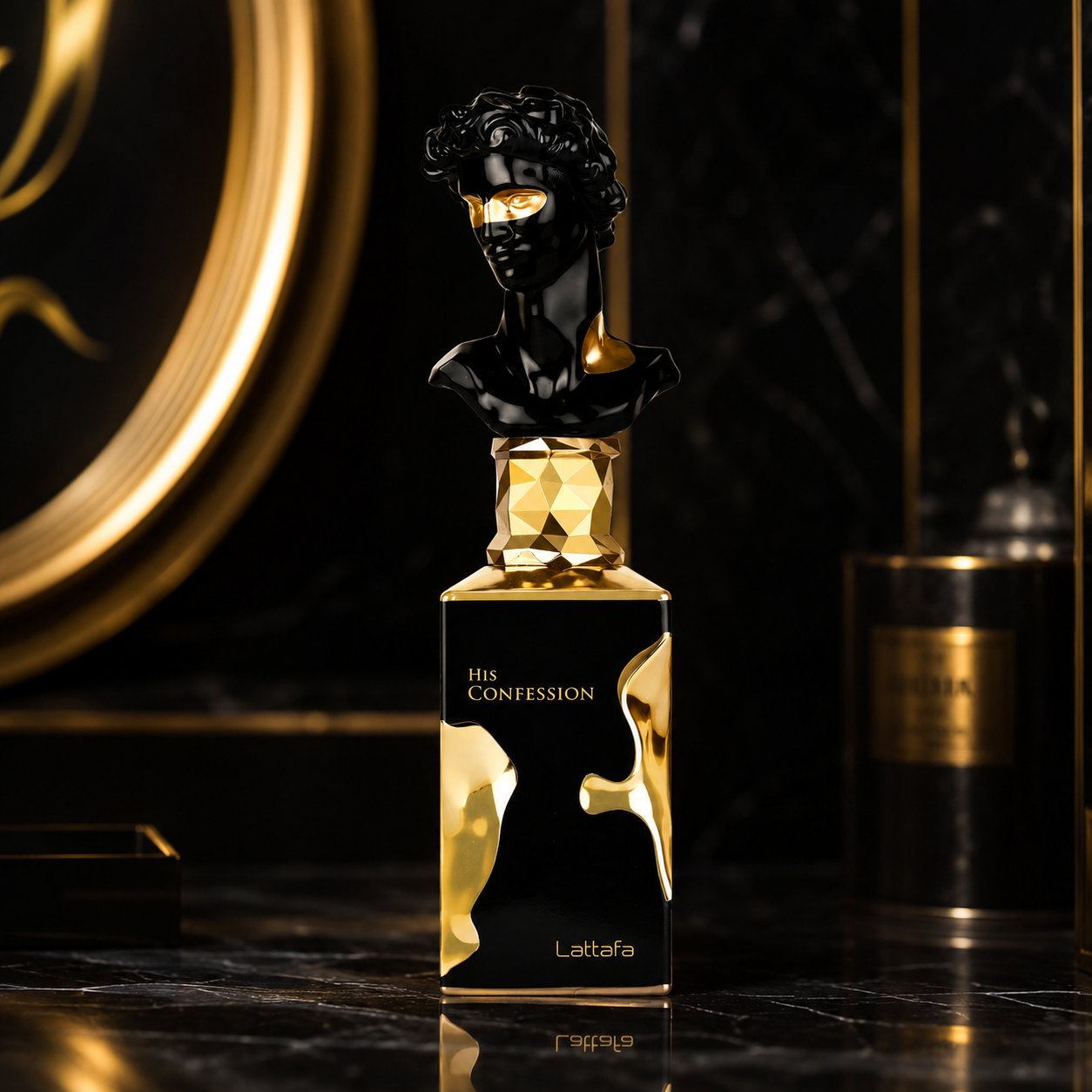 Lattafa His Confession for Men Eau de Parfum Spray, 3.4 Ounce