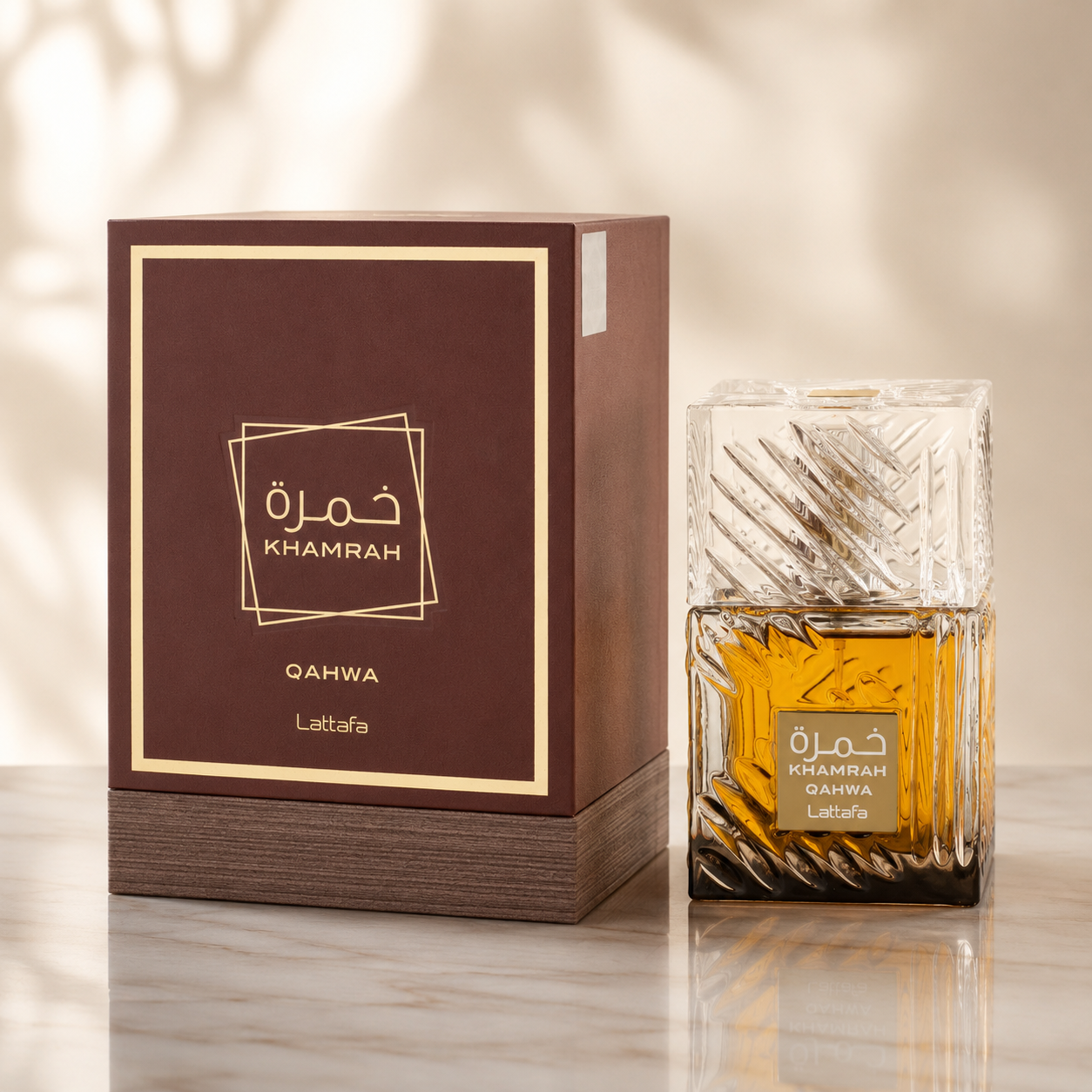 Lattafa Khamrah Qahwa Unisex Eau de Parfum Spray, 3.4 Ounce
