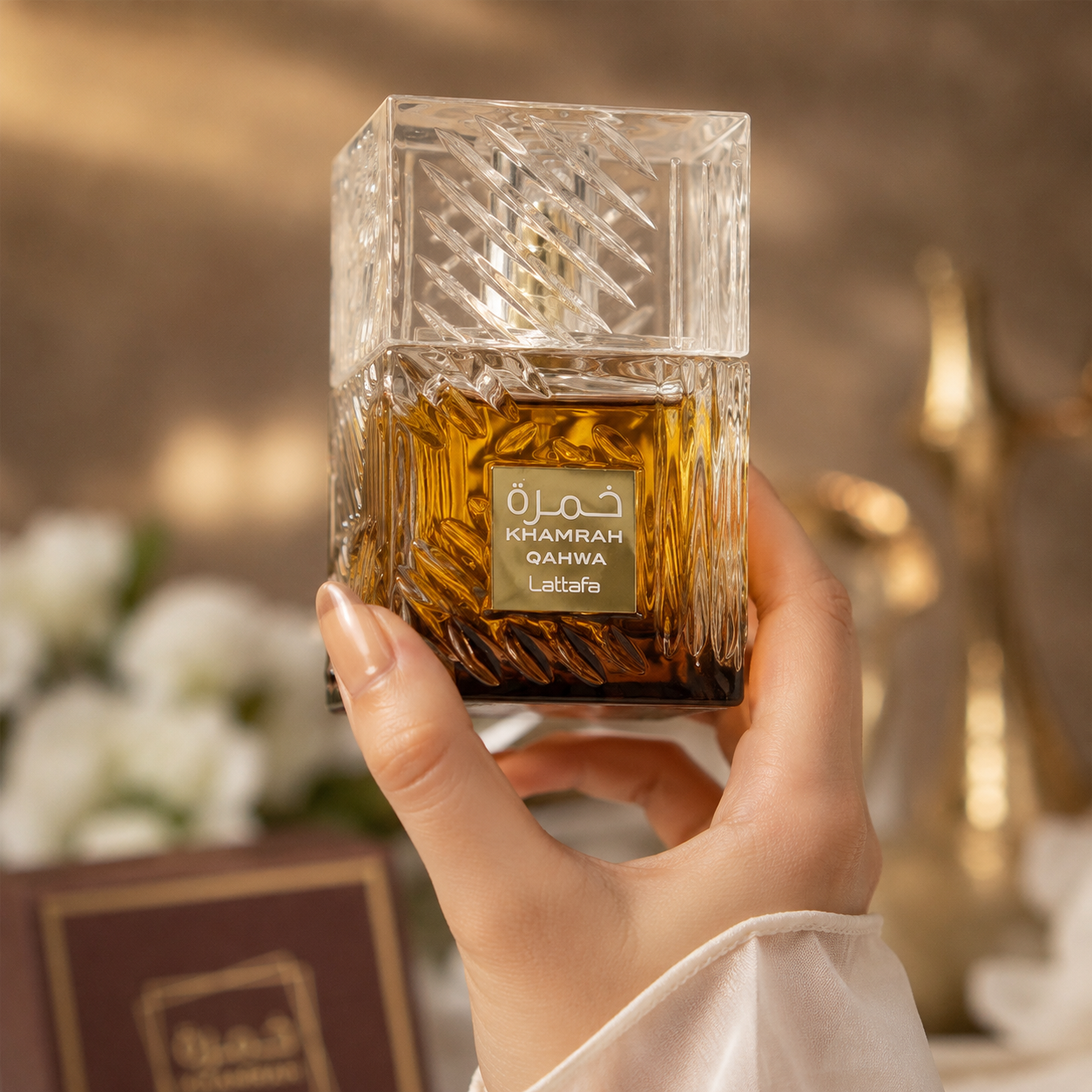 Lattafa Khamrah Qahwa Unisex Eau de Parfum Spray, 3.4 Ounce