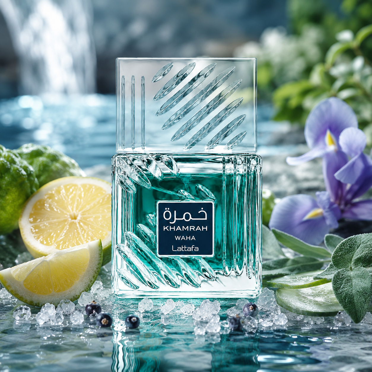 Lattafa Khamrah Waha Eau de Parfum Spray For Unisex 3.4 Ounce
