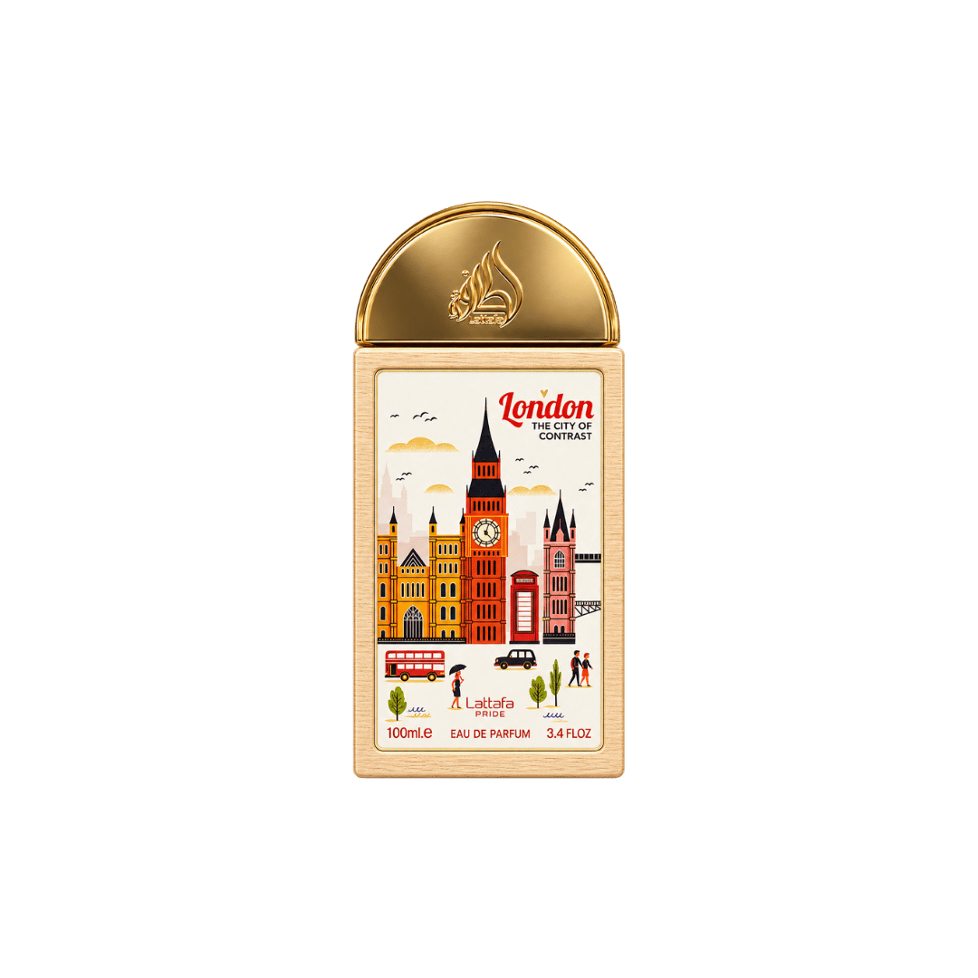 Lattafa London the City of Contrast Eau de Parfum Spray For Unisex 3.4 Ounce