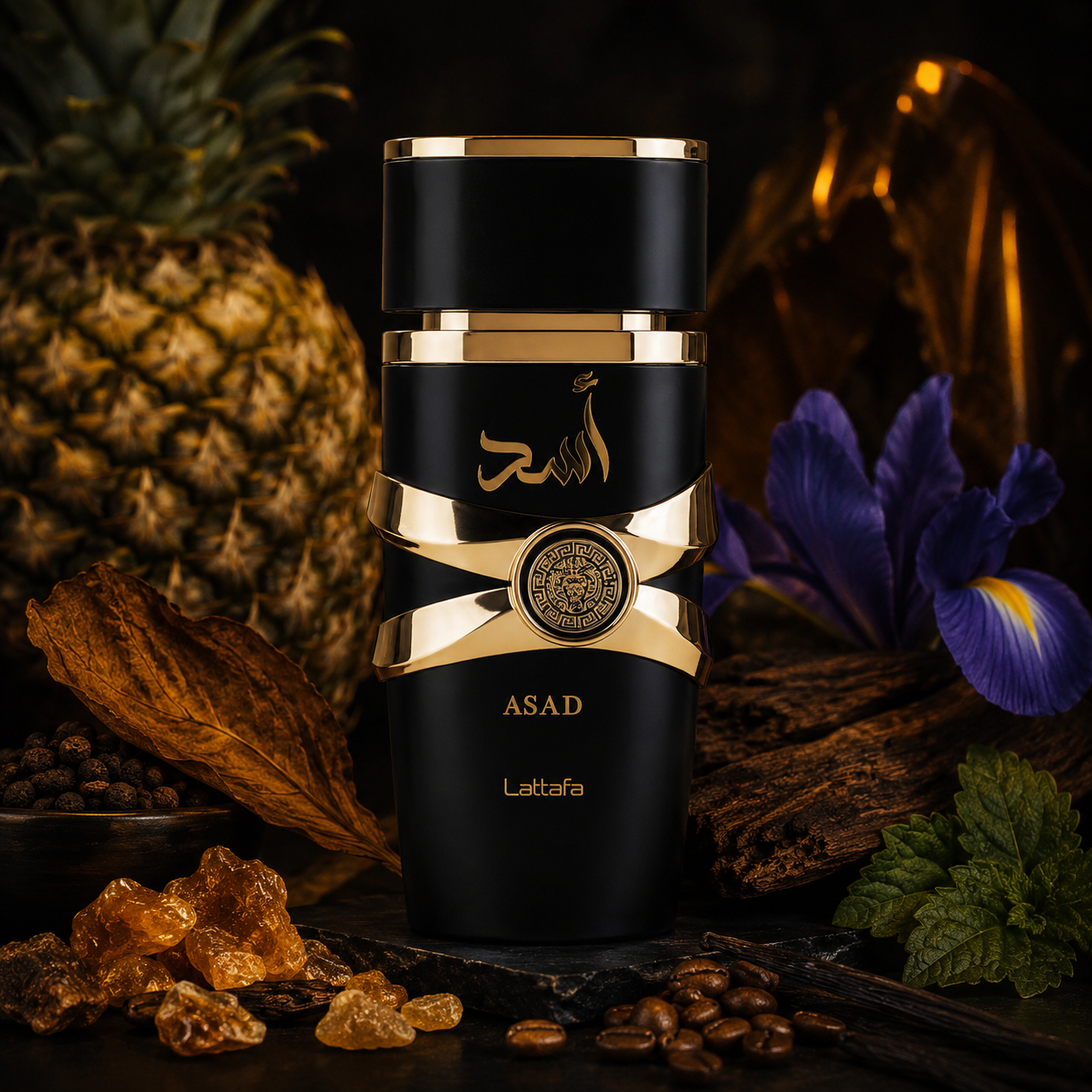 Lattafa Perfumes Asad for Unisex Eau de Parfum Spray, 3.4 Ounce