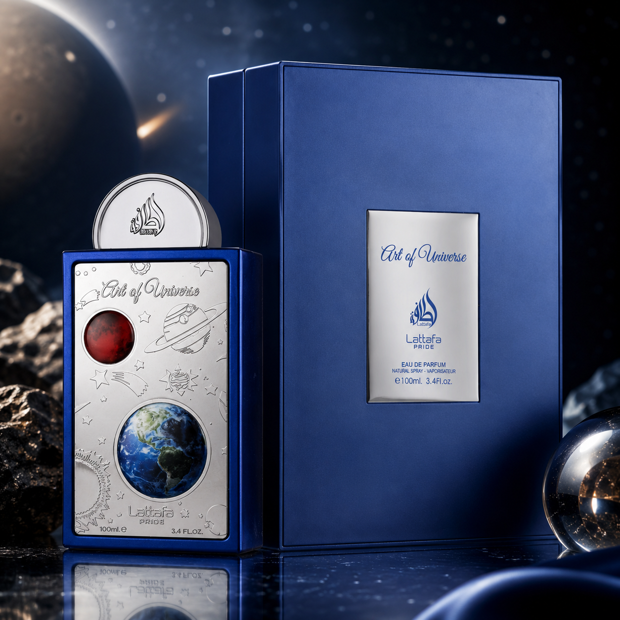 Lattafa Pride Art of Universe for Unisex Eau de Parfum Spray, 3.4 Ounce