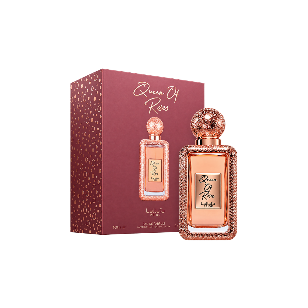 Lattafa Pride Queen of Roses Eau de Parfum Spray For Women 3.4 Ounce