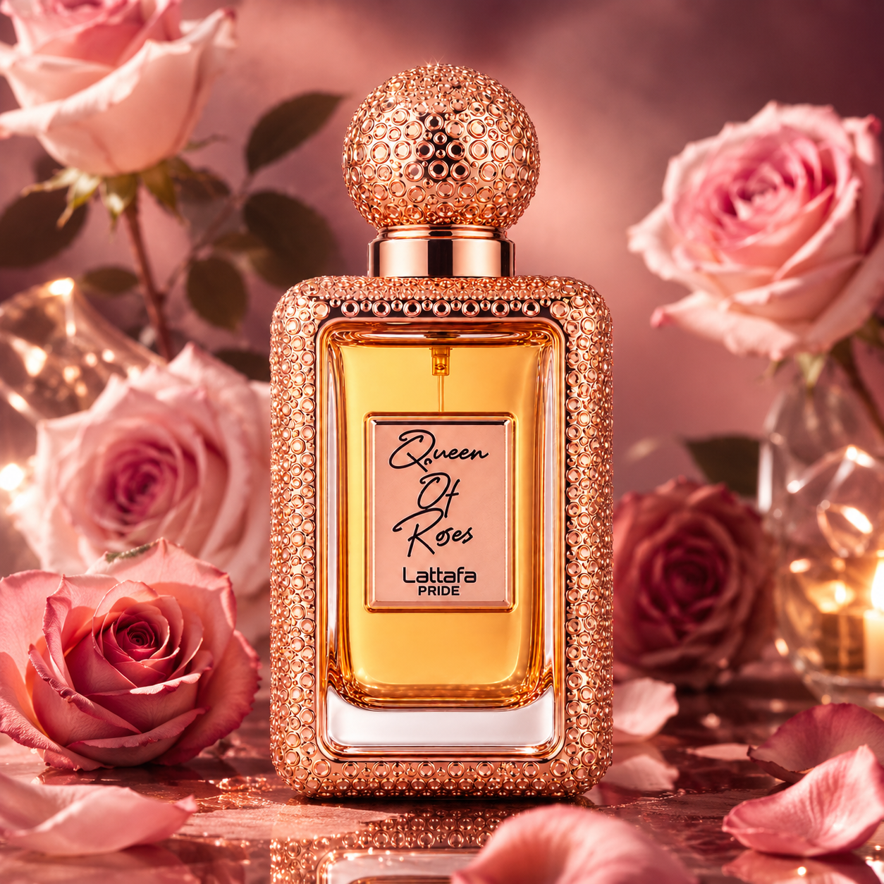 Lattafa Pride Queen Of Roses Eau de Parfum Spray For Unisex 3.4 Ounce