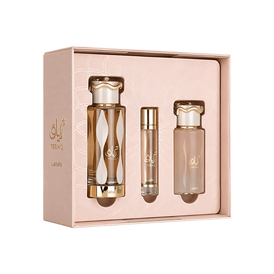 Lattafa Teriaq 3-Piece Gift Set for Unisex