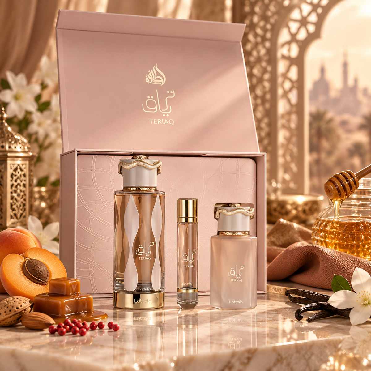Lattafa Teriaq 3-Piece Gift Set for Unisex