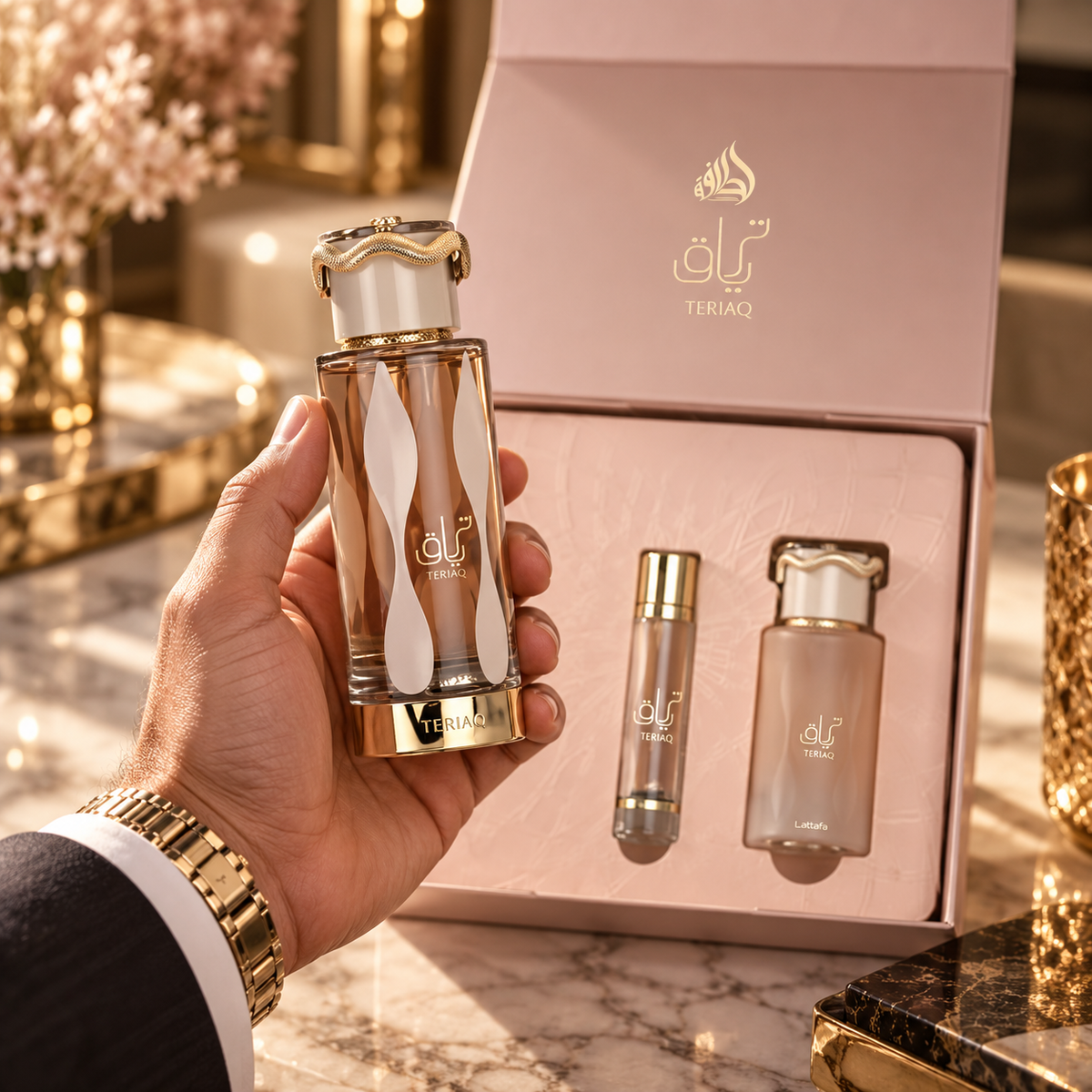 Lattafa Teriaq 3-Piece Gift Set for Unisex