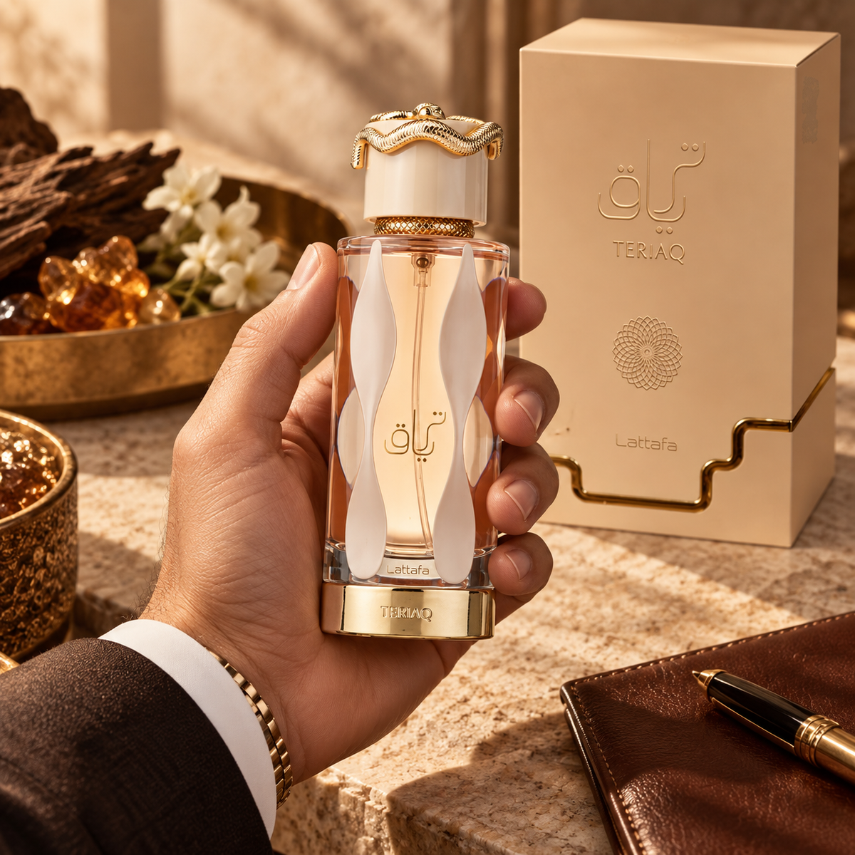 Lattafa Teriaq Eau de Parfum for Unisex, 3.4 Ounce