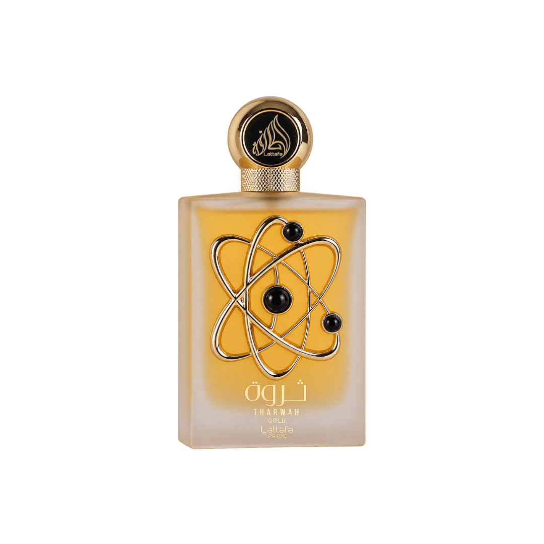 Lattafa Tharwah Gold Eau de Parfum for Women, 3.4 Ounce