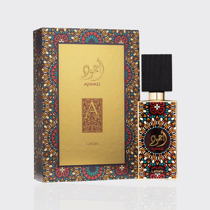 Lattafa Ajwad for Unisex Eau de Parfum Spray, 2.04 Ounce