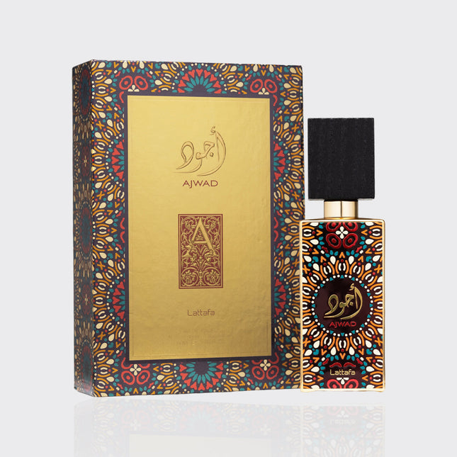 Lattafa Ajwad for Unisex Eau de Parfum Spray, 2.04 Ounce