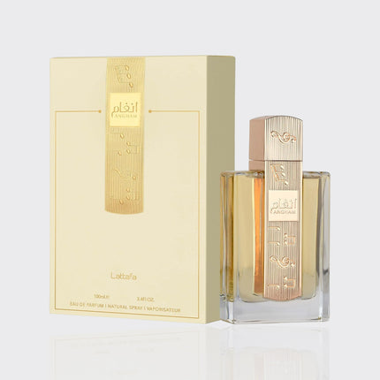 Lattafa Angham Eau de Parfum Spray for Unisex, 3.40 Ounce