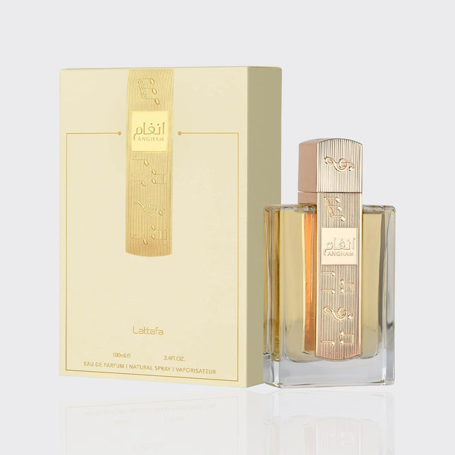 Lattafa Angham Eau de Parfum Spray for Unisex, 3.40 Ounce