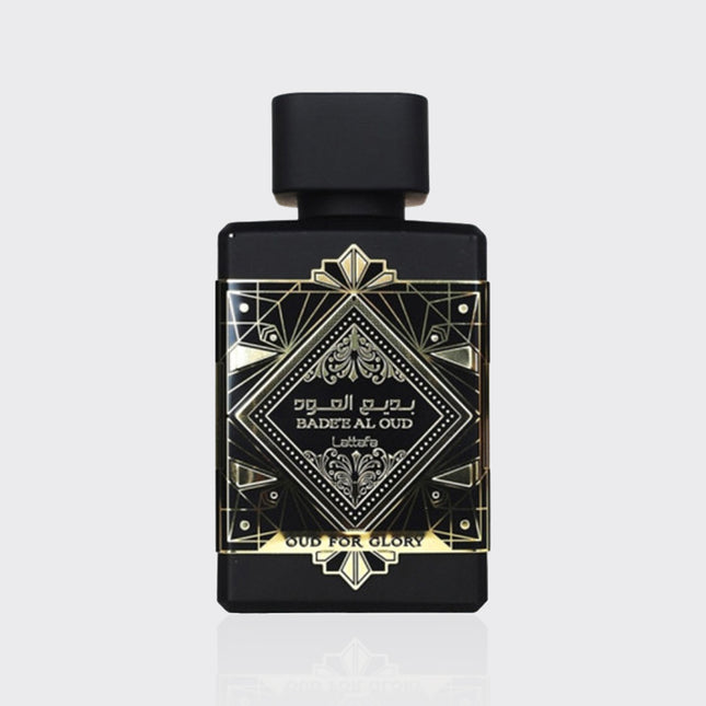 Lattafa Bade'e Al Oud for Glory for Unisex Eau de Parfum Spray, 3.4 Ounce