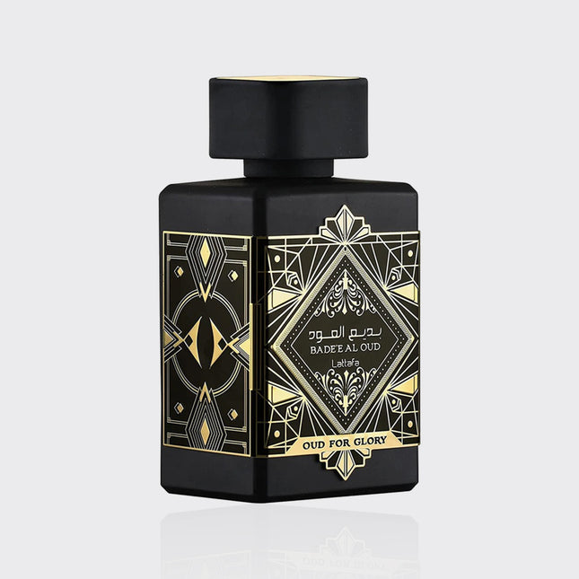 Lattafa Bade'e Al Oud for Glory for Unisex Eau de Parfum Spray, 3.4 Ounce