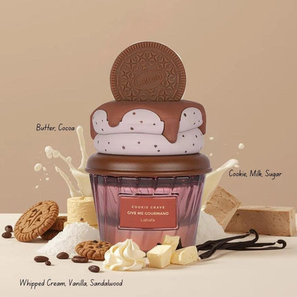 Lattafa Cookie Crave Eau de Parfum, Give Me Gourmand Collection For Women 2.53 Ounce