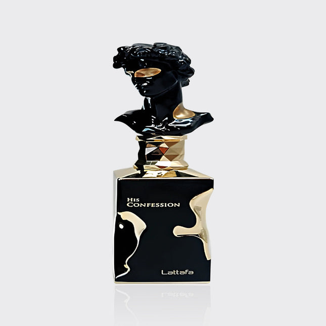Lattafa His Confession for Men Eau de Parfum Spray, 3.4 Ounce