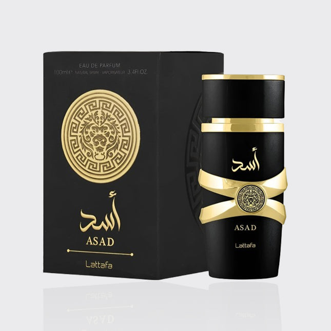 Lattafa Perfumes Asad for Unisex Eau de Parfum Spray, 3.4 Ounce