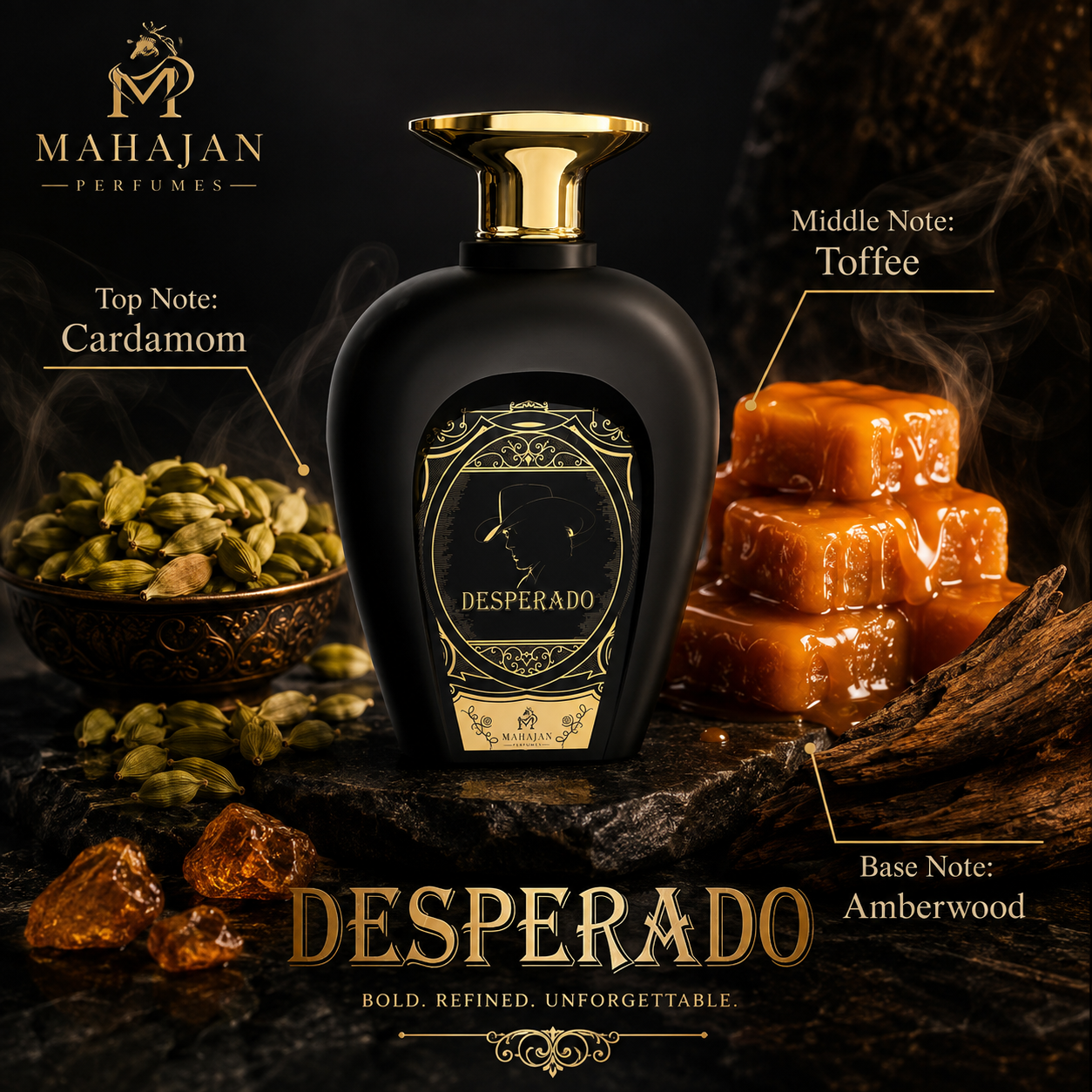 Mahajan Desperado Eau de Parfum for Men 3.4 Ounce