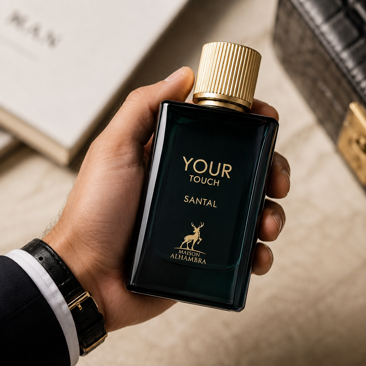 Maison Alhambra Your Touch Santal Eau de Parfum Spray for Unisex 3.4 Ounce