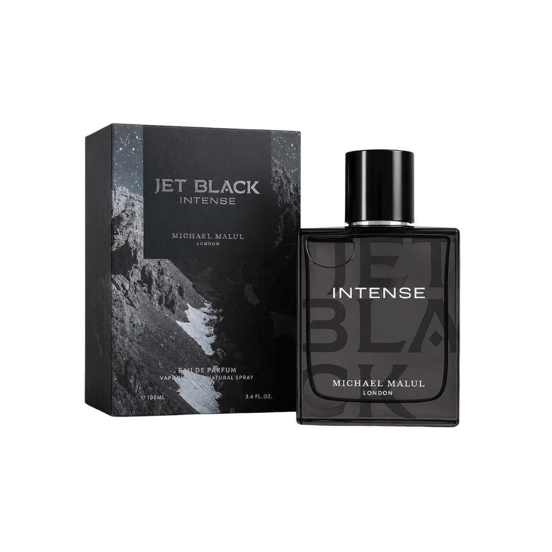 Michael Malul Jet Black Intense Eau de Parfum for Men 3.4 Ounce