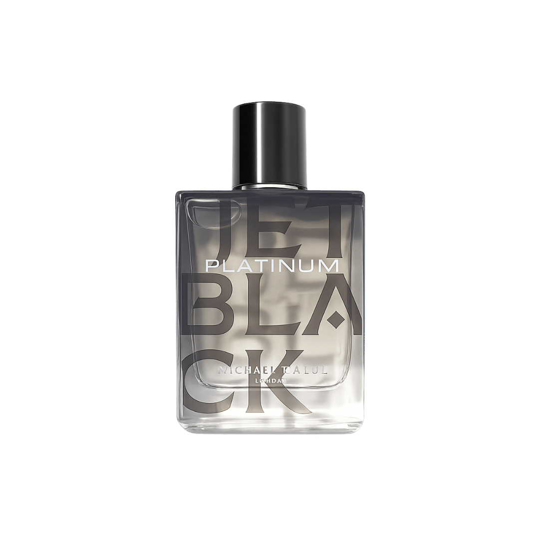 Michael Malul Jet Black Platinum Eau de Parfum for Men 3.4 Ounce