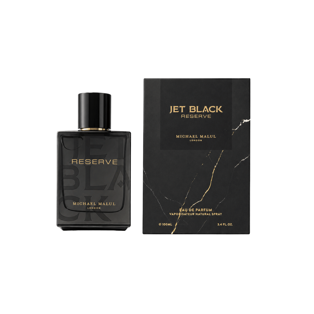 Michael Malul Jet Black Reserve Eau de Parfum for Men 3.4 Ounce