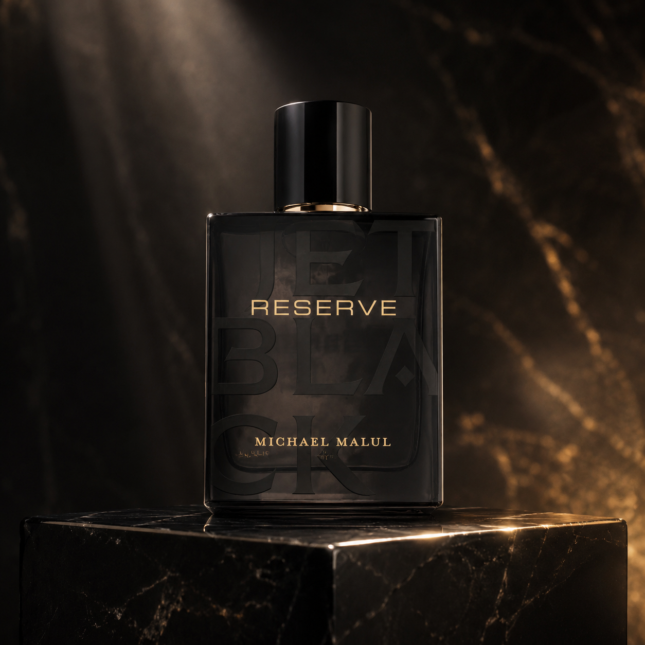 Michael Malul Jet Black Reserve Eau de Parfum for Men 3.4 Ounce