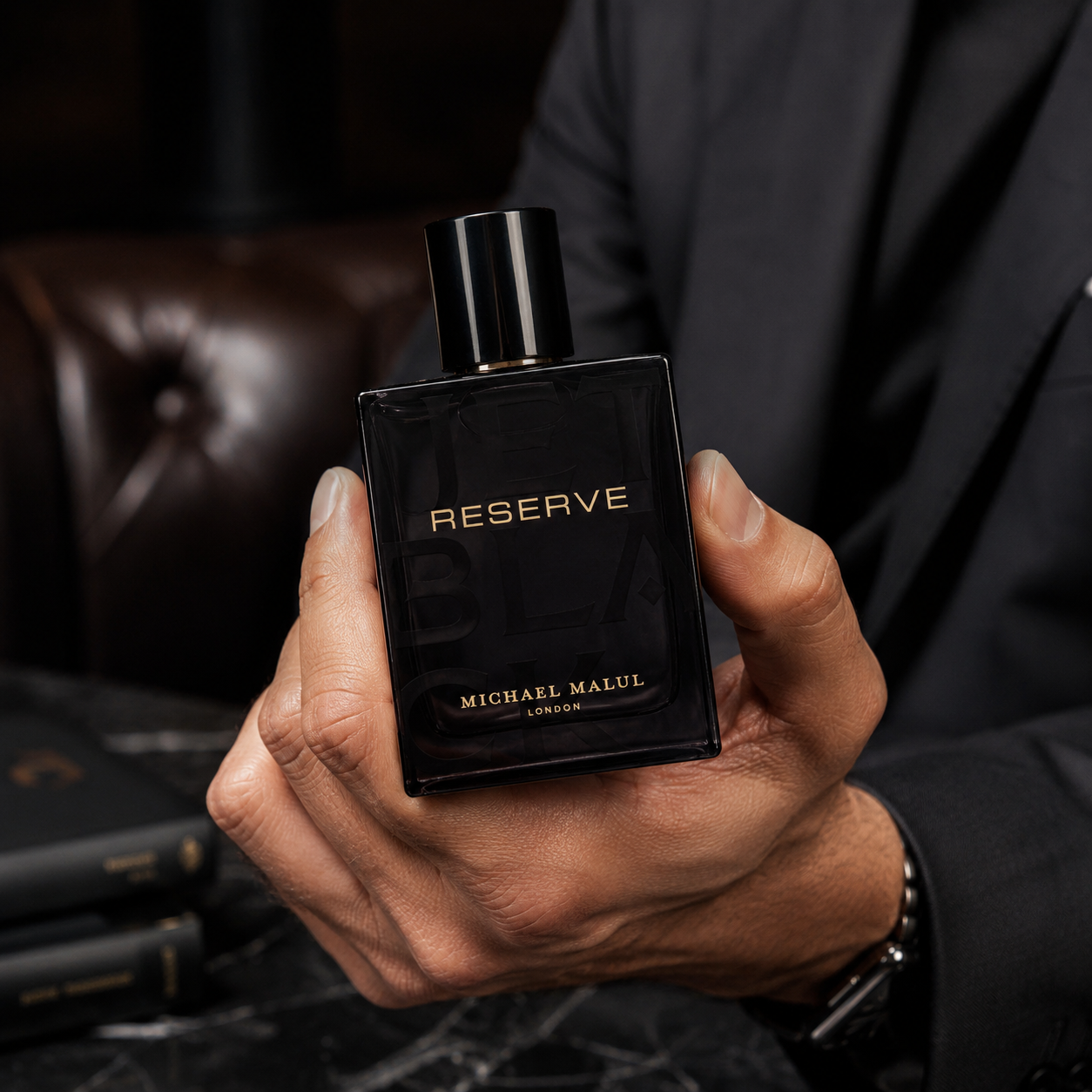 Michael Malul Jet Black Reserve Eau de Parfum for Men 3.4 Ounce