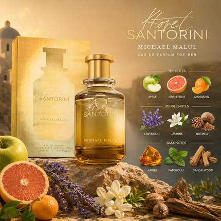 Michael Malul Ktoret 138 Santorini Eau de Parfum for Men 3.4 Ounce
