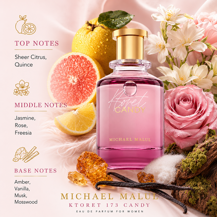 Michael Malul Ktoret 173 Candy Eau de Parfum for Women 3.4 Ounce