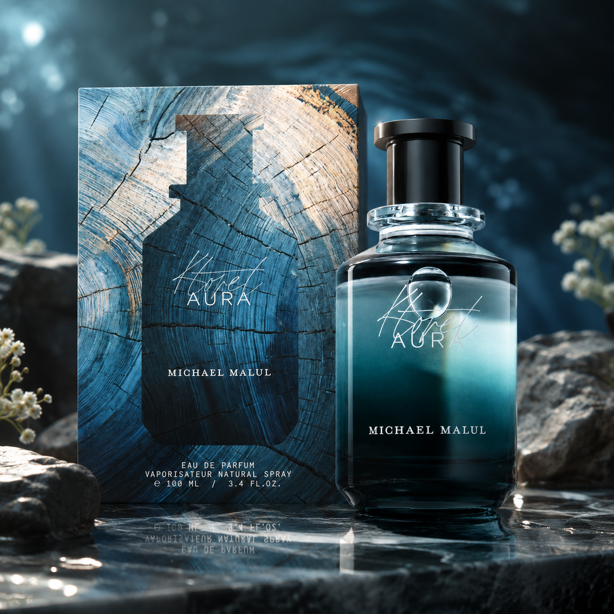 Michael Malul Ktoret Aura Eau de Parfum for Men 3.4 Ounce