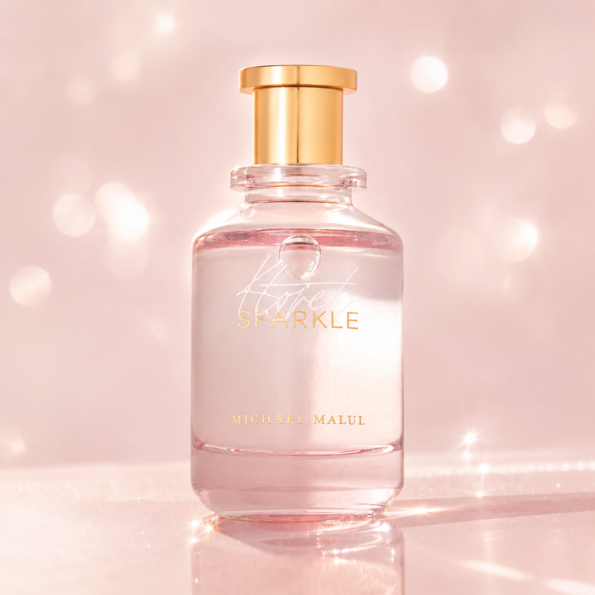 Michael Malul Ktoret Sparkle women's fragrance styled in a fresh floral perfume presentation