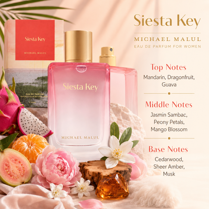 Michael Malul Siesta Key Eau de Parfum for Women 3.4 Ounce