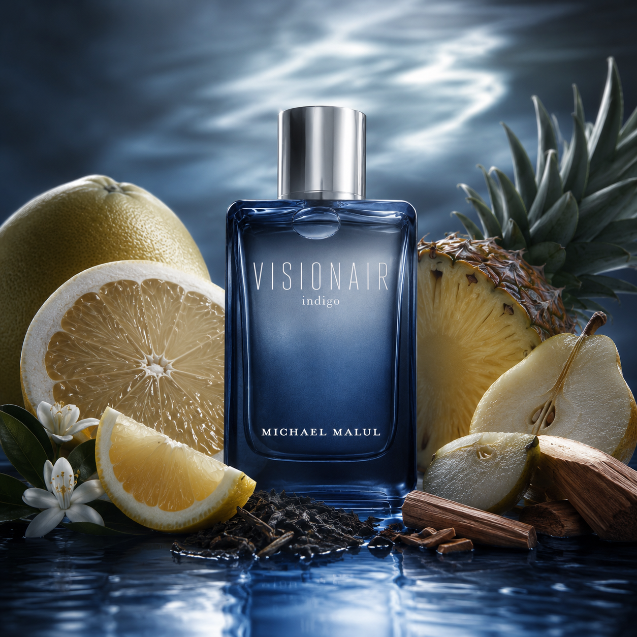 Michael Malul Visionair Indigo Eau de Parfum for Men 3.4 Ounce