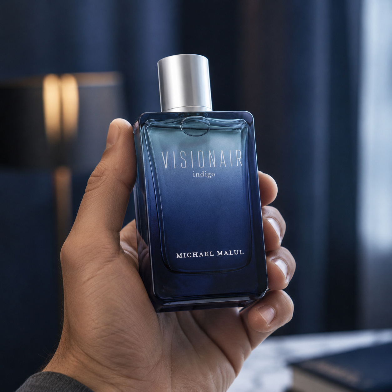 Michael Malul Visionair Indigo Eau de Parfum for Men 3.4 Ounce