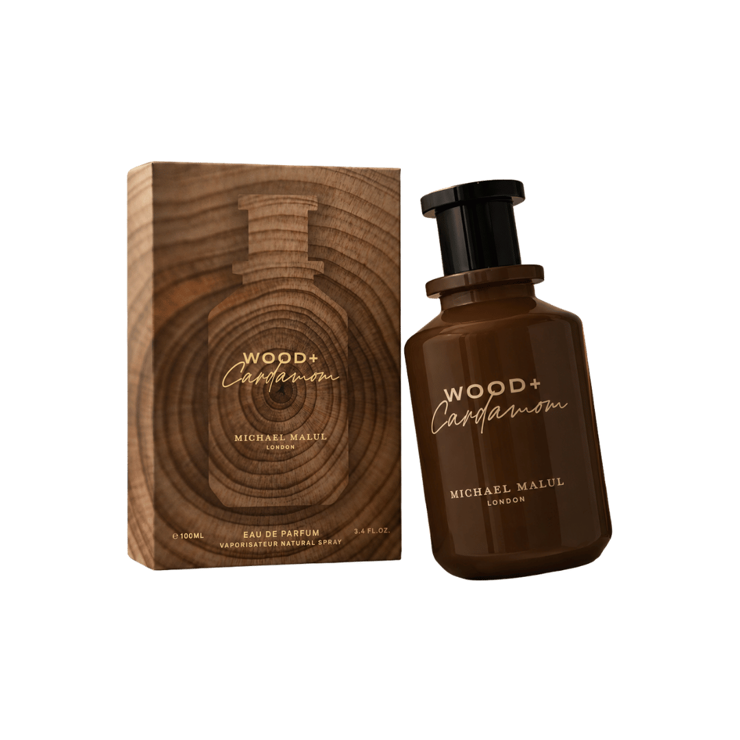 Michael Malul Wood + Cardamom Eau de Parfum for Men 3.4 Ounce