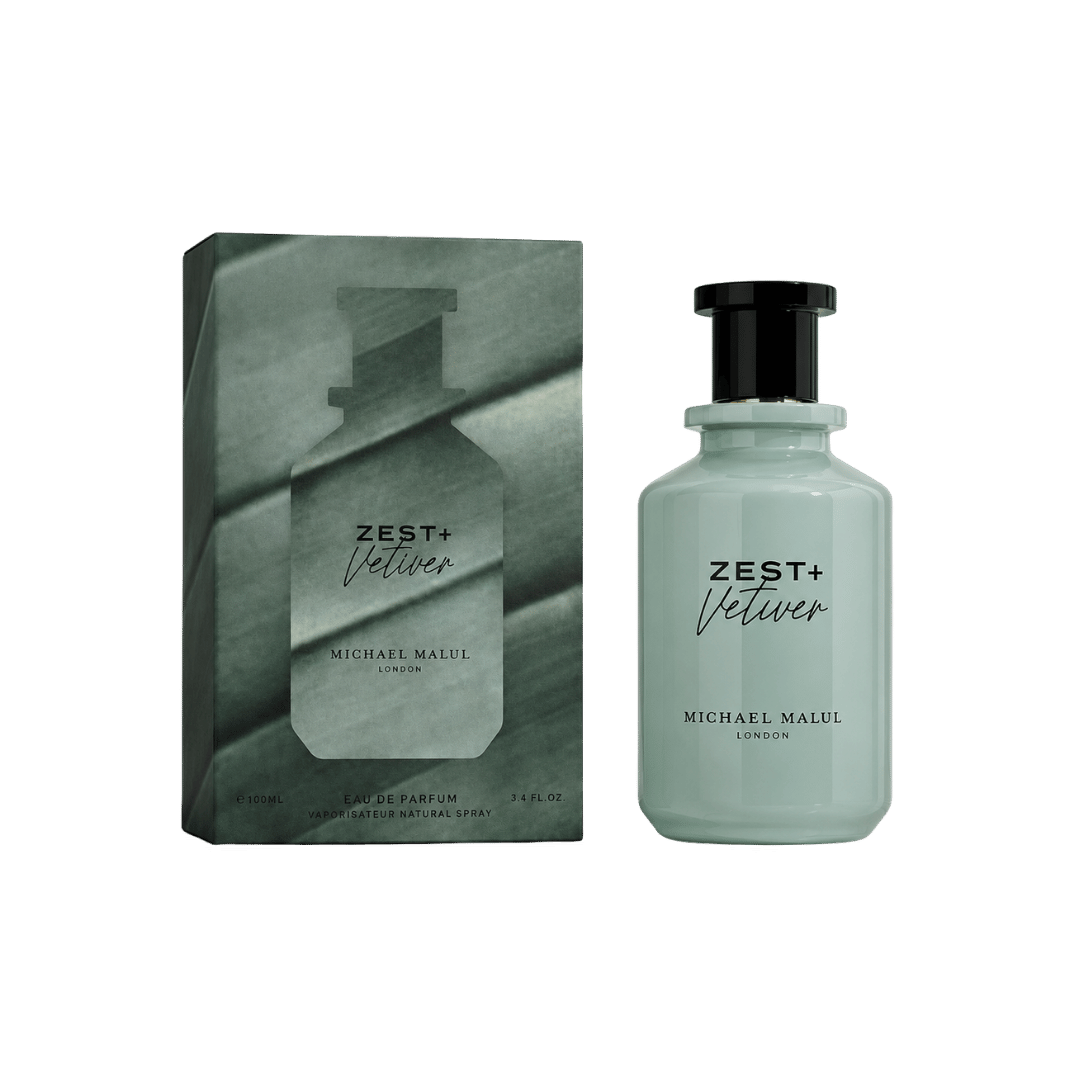Michael Malul Zest + Vetiver Eau de Parfum for Men 3.4 Ounce