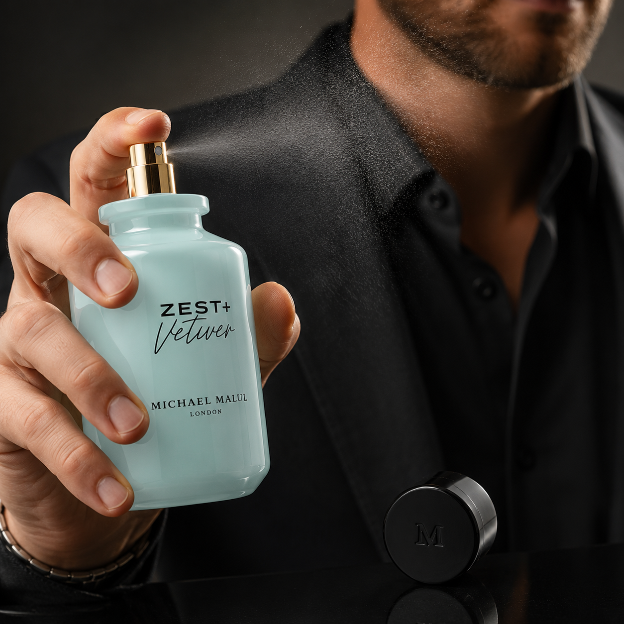 Michael Malul Zest + Vetiver Eau de Parfum for Men 3.4 Ounce