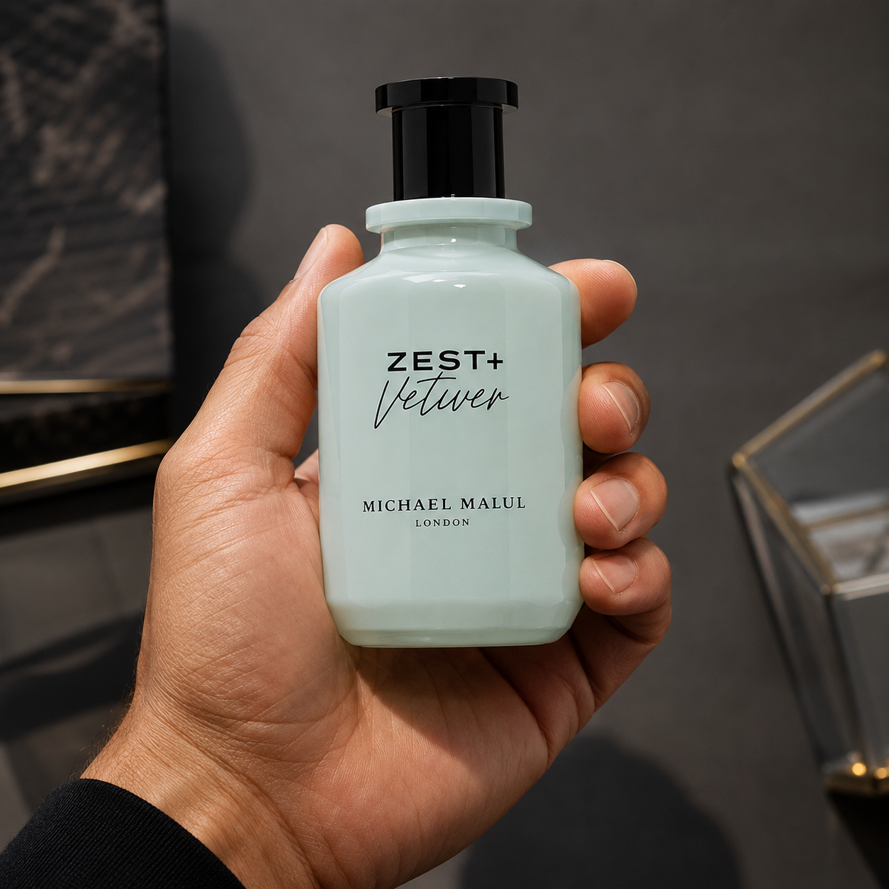 Michael Malul Zest + Vetiver Eau de Parfum for Men 3.4 Ounce