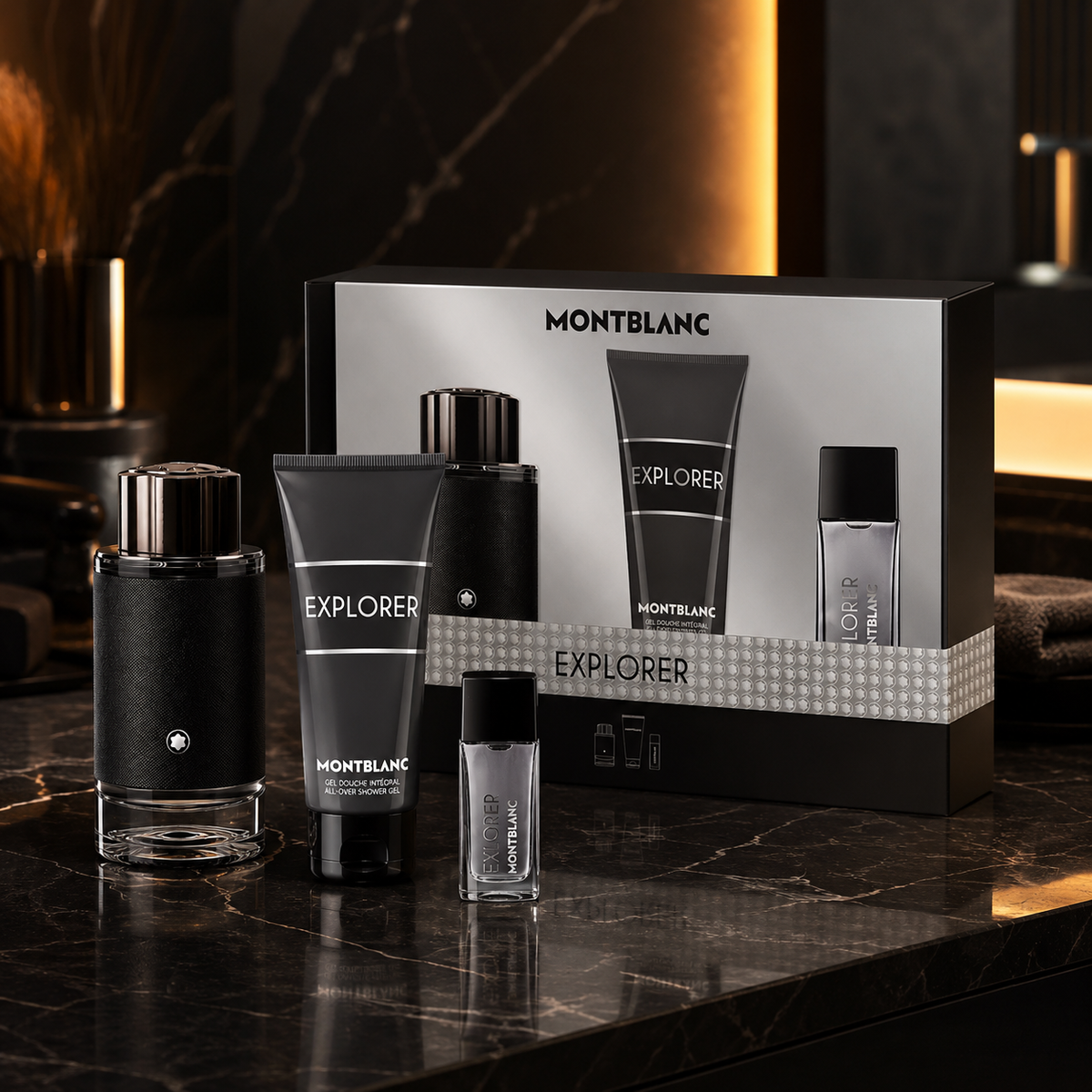 Mont Blanc Explorer 3-Piece Gift Set for Men