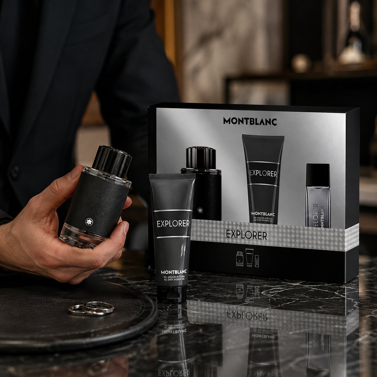Mont Blanc Explorer 3-Piece Gift Set for Men