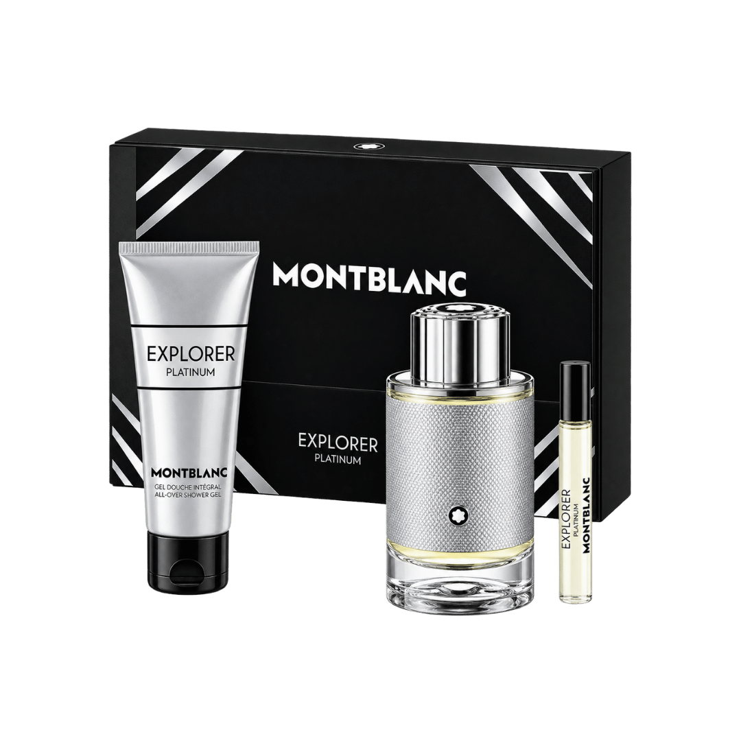 Mont Blanc Explorer Platinum 3-Piece Gift Set for Men