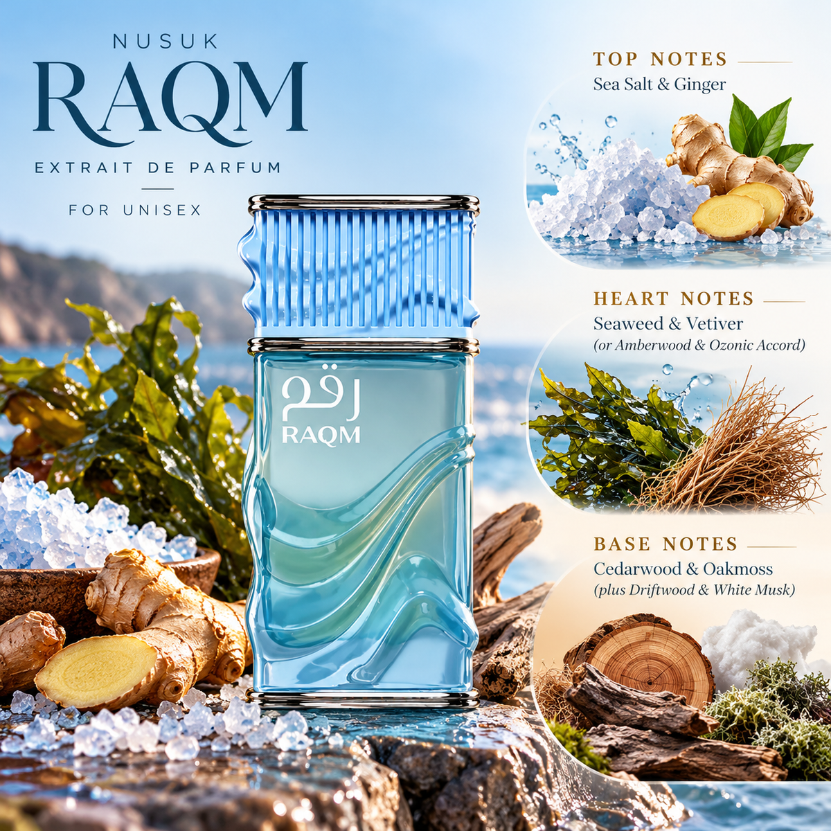Nusuk Raqm Extrait de Parfum for Unisex 3.4 Ounce