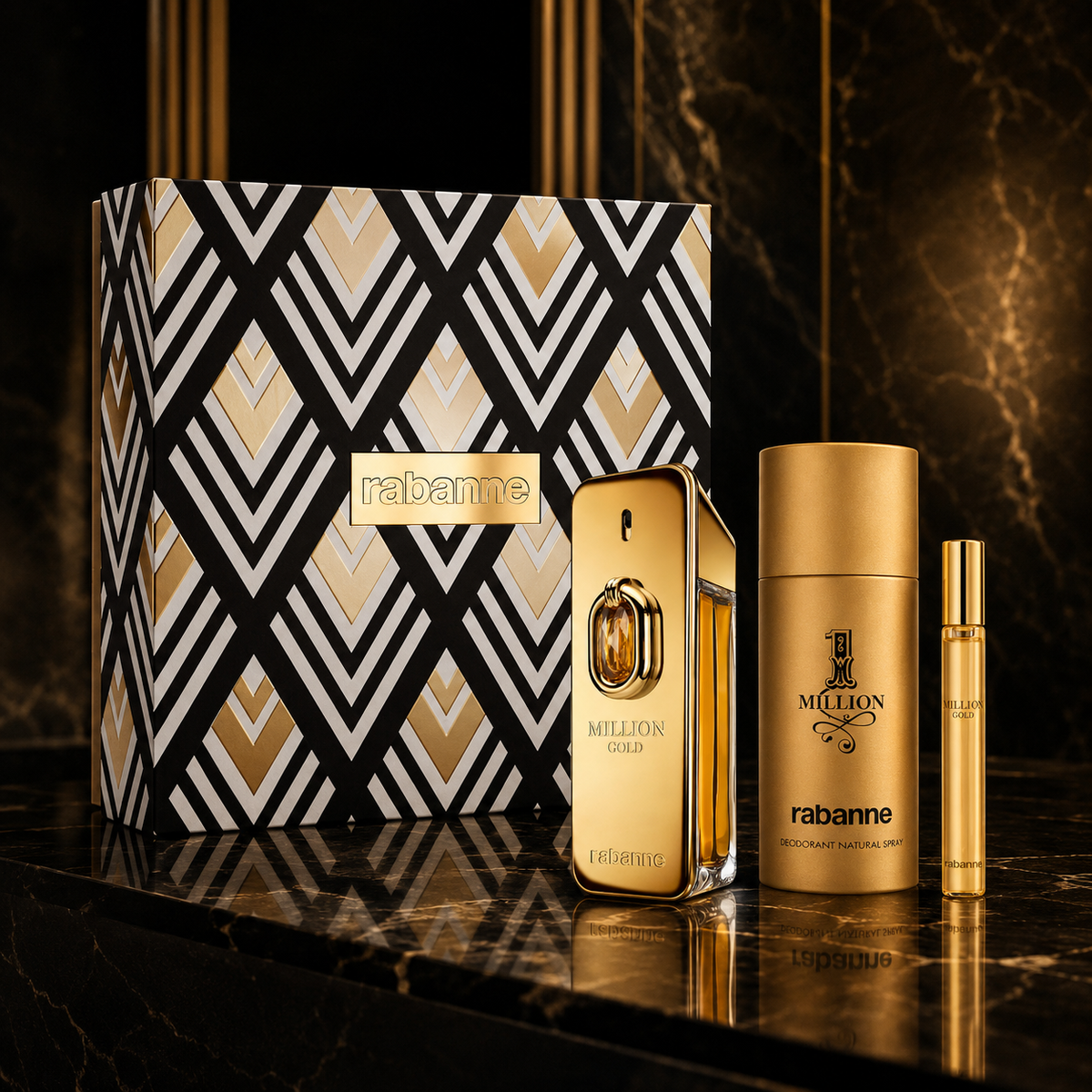 Paco Rabanne 1 Million Gold Elixir 3-Piece Gift Set for Men