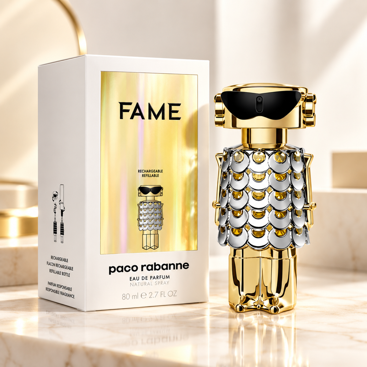 Paco Rabanne Fame Eau de Parfum for Women 2.7 Ounce