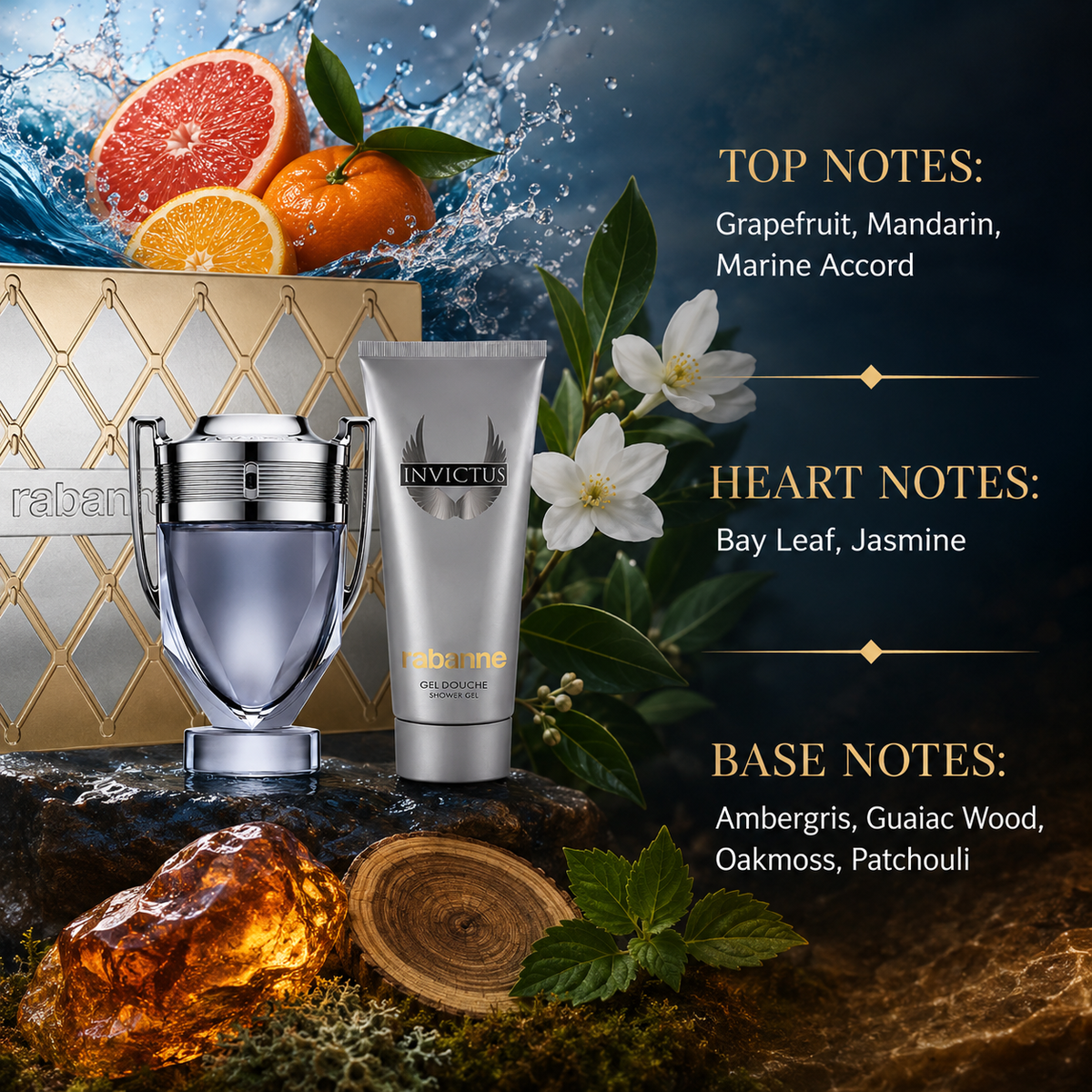 Paco Rabanne Invictus 2-Piece Gift Set for Men