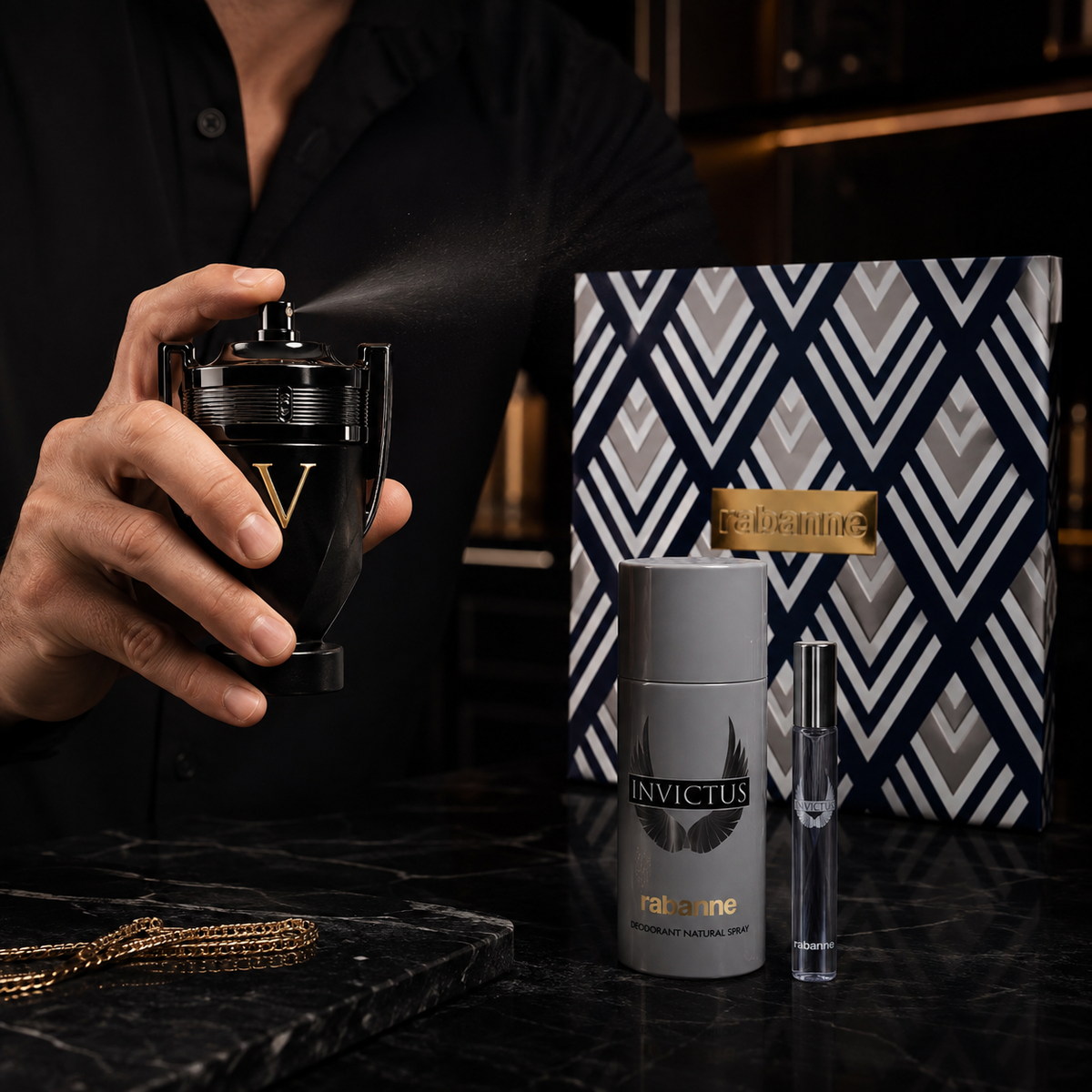 Paco Rabanne Invictus Victory Absolu 3-Piece Gift Set for Men